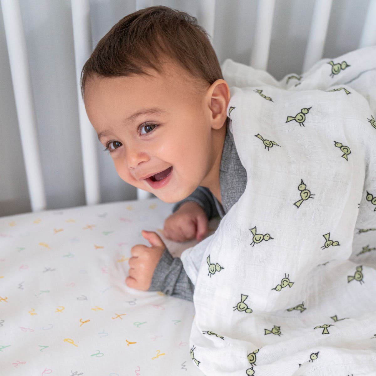 boutique 100% cotton muslin swaddle blanket 4 pack - Image 2