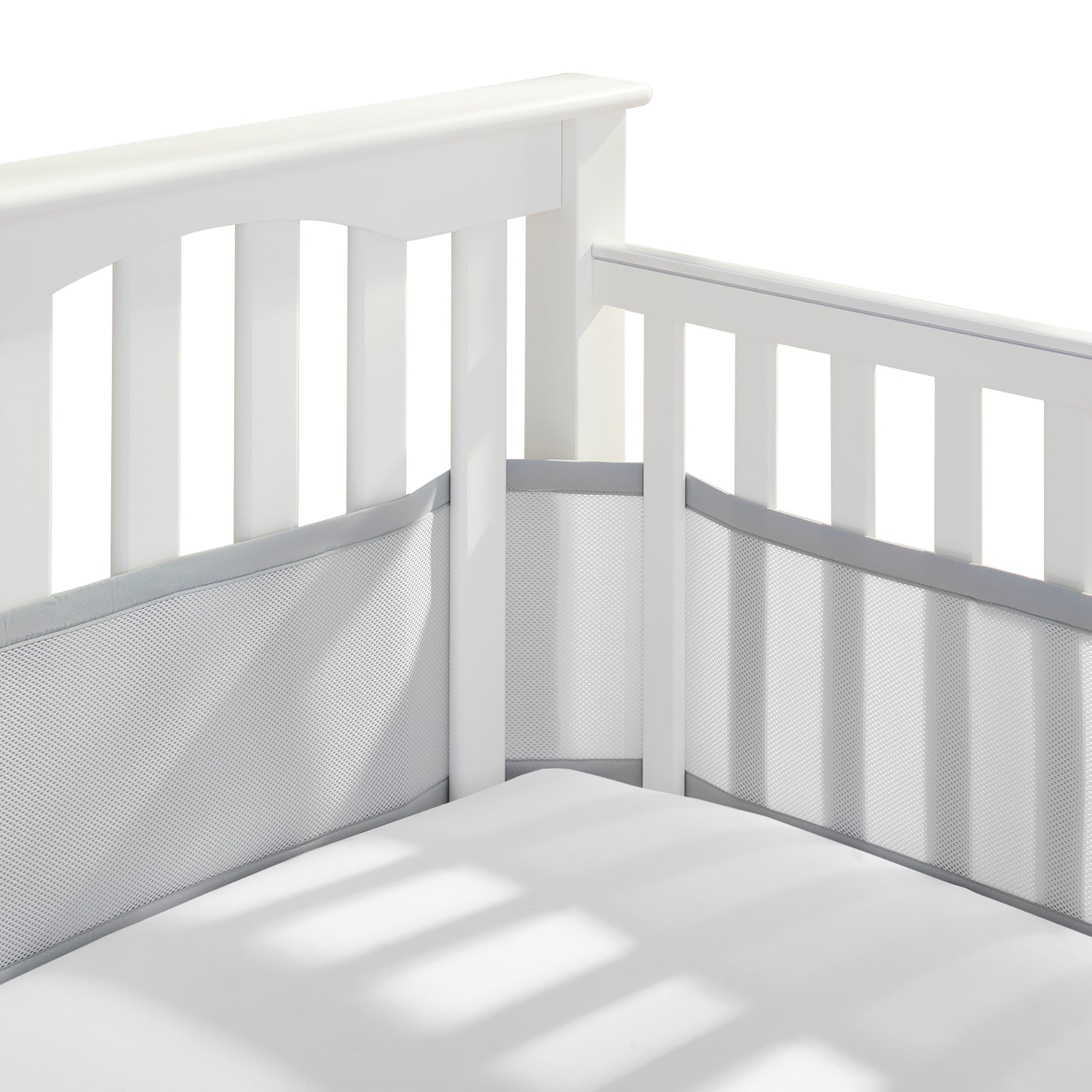 Breathable Mesh Crib Liner for Mini Crib
