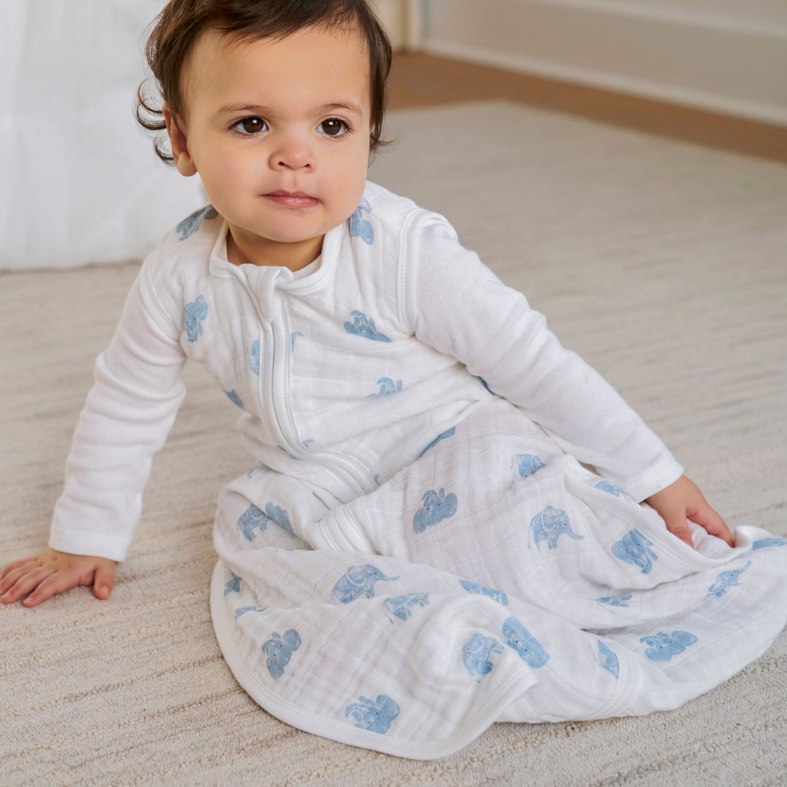 organic cotton light sleep sack TOG 1.0 - Image 3