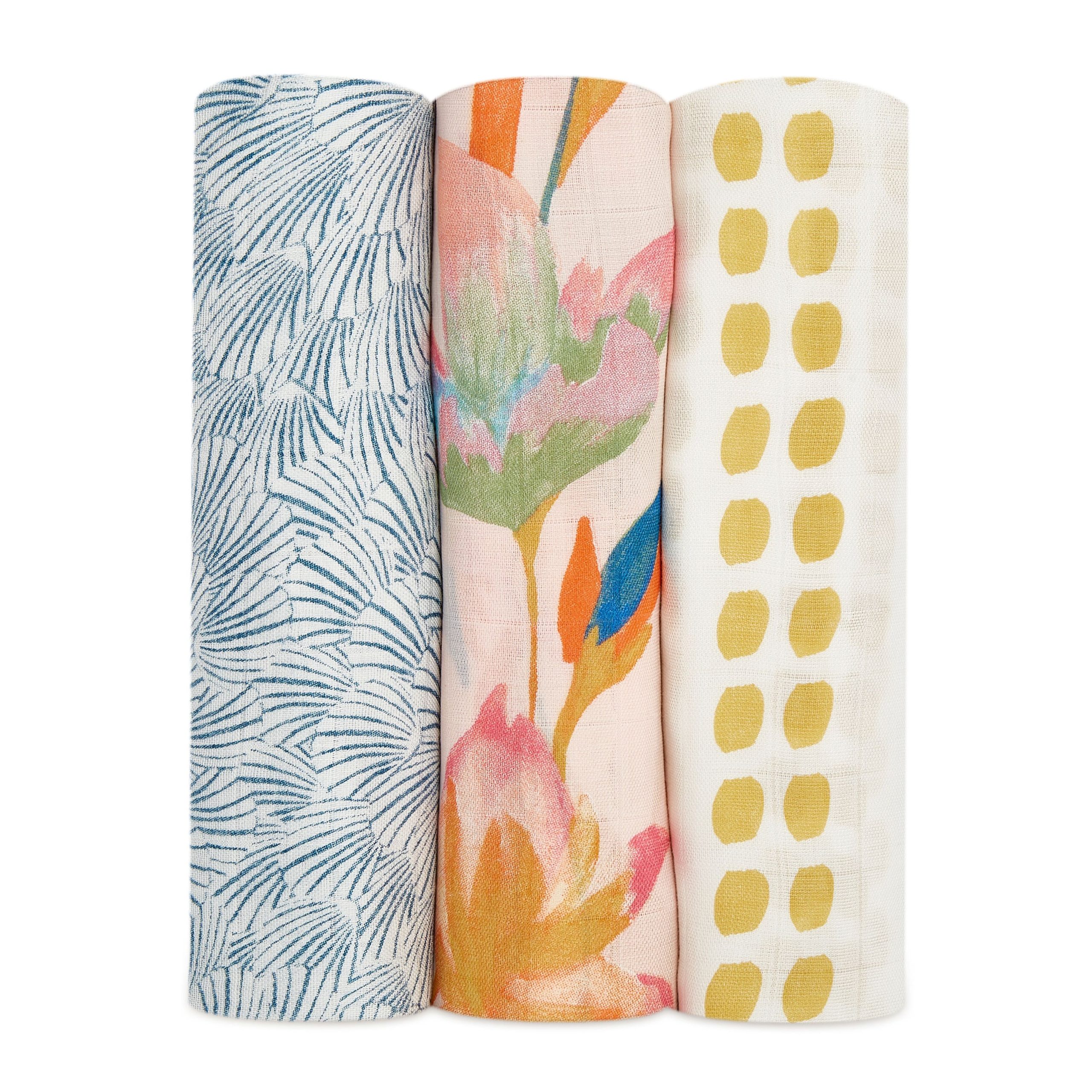 boutique silky soft swaddle blanket 3 pack