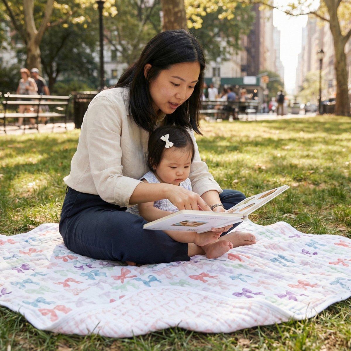 organic cotton muslin dream blanket - Image 2