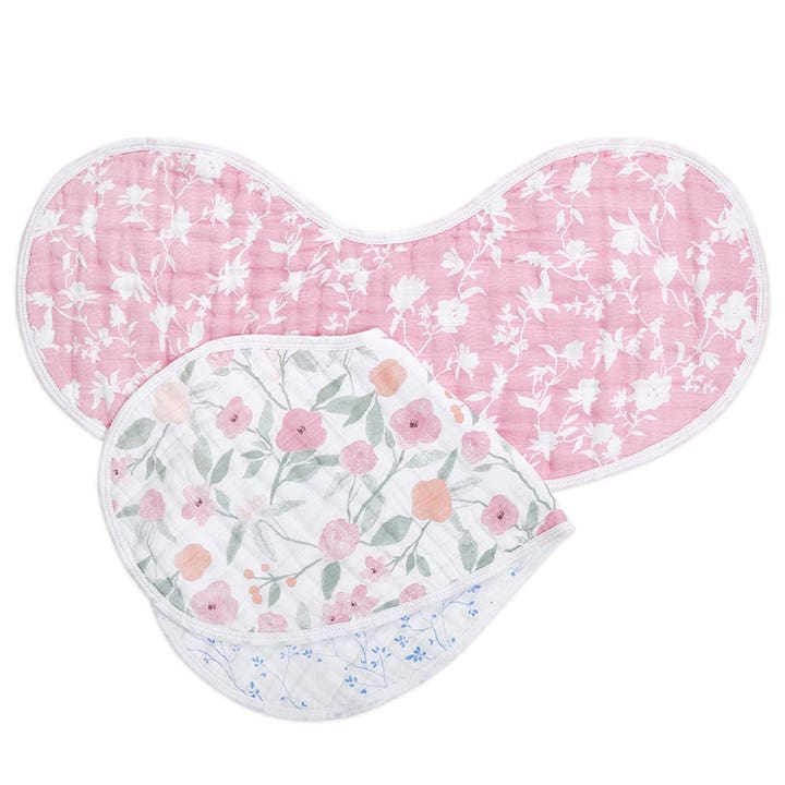 boutique 100% cotton muslin burpy bibs 2 pack - Image 4