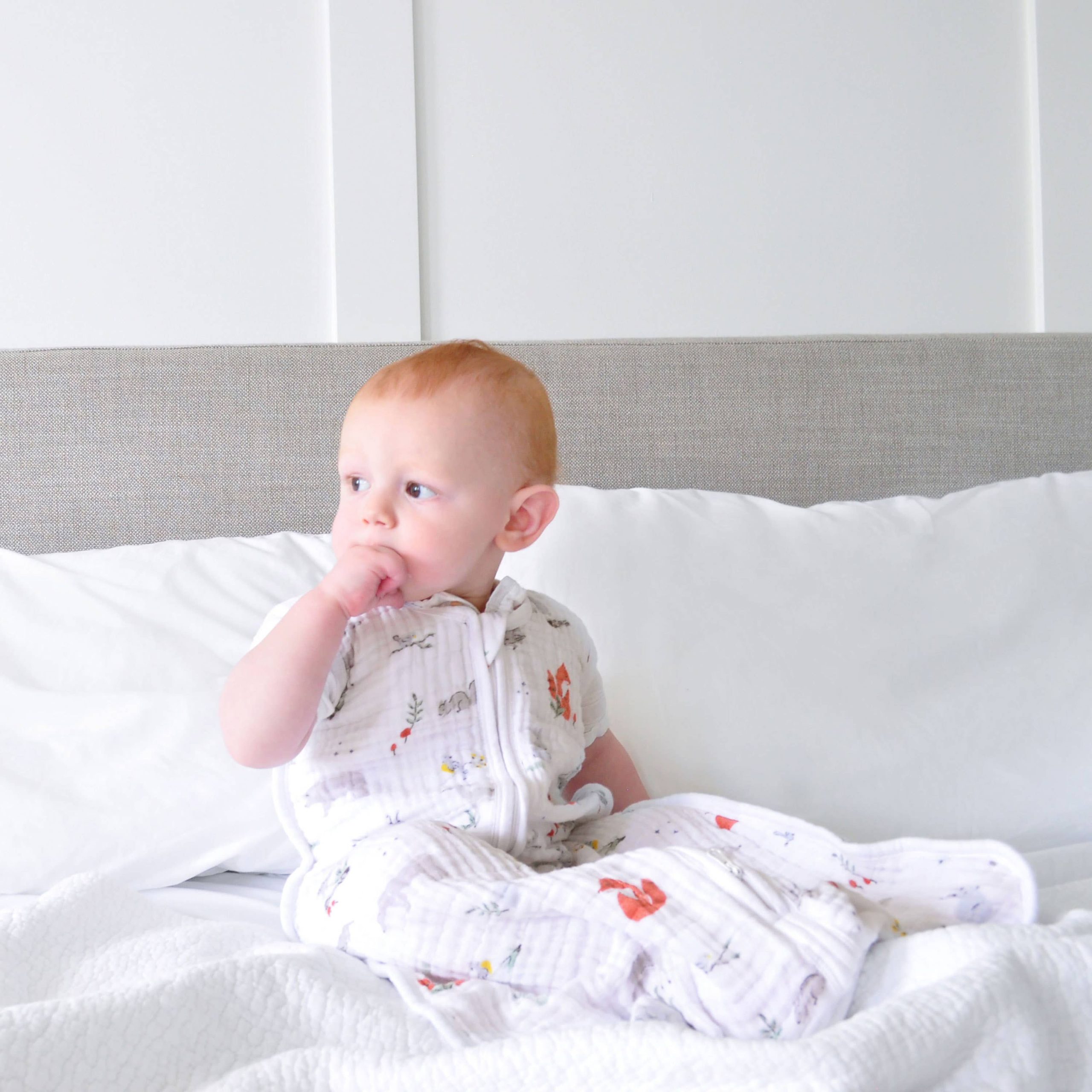 boutique 100% cotton muslin light sleep sack TOG 1.0 - Image 2