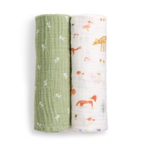 essentials cotton muslin swaddle blanket 2 pack