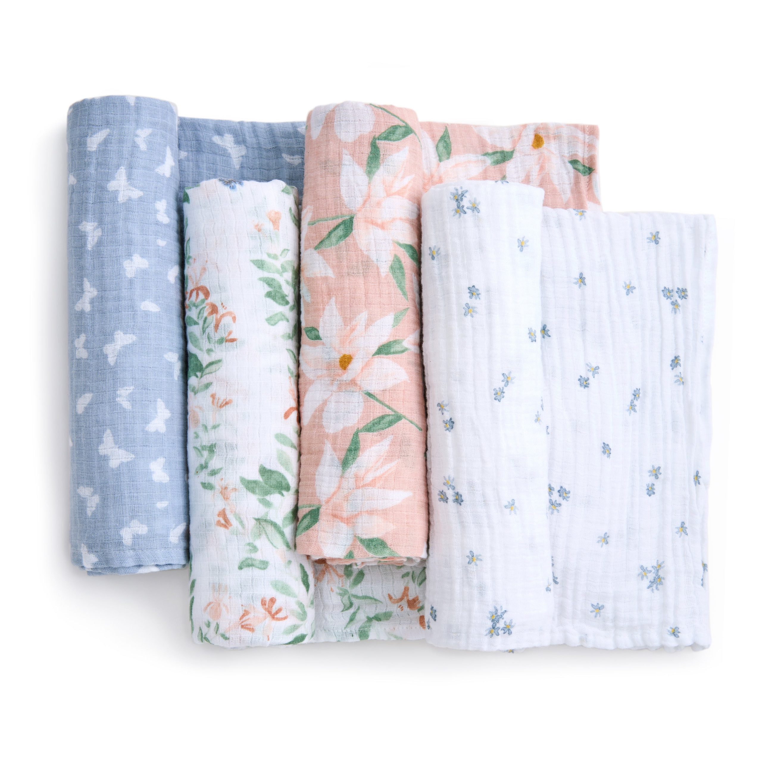 essentials cotton muslin swaddle blanket 4 pack - Image 3