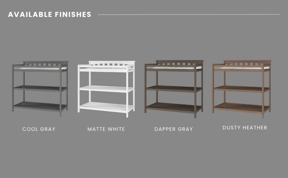 Flat Top Baby Changing Table. Dapper Gray - Image 19