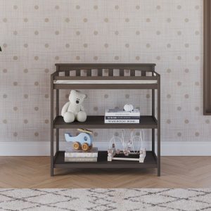 Flat Top Baby Changing Table. Dapper Gray