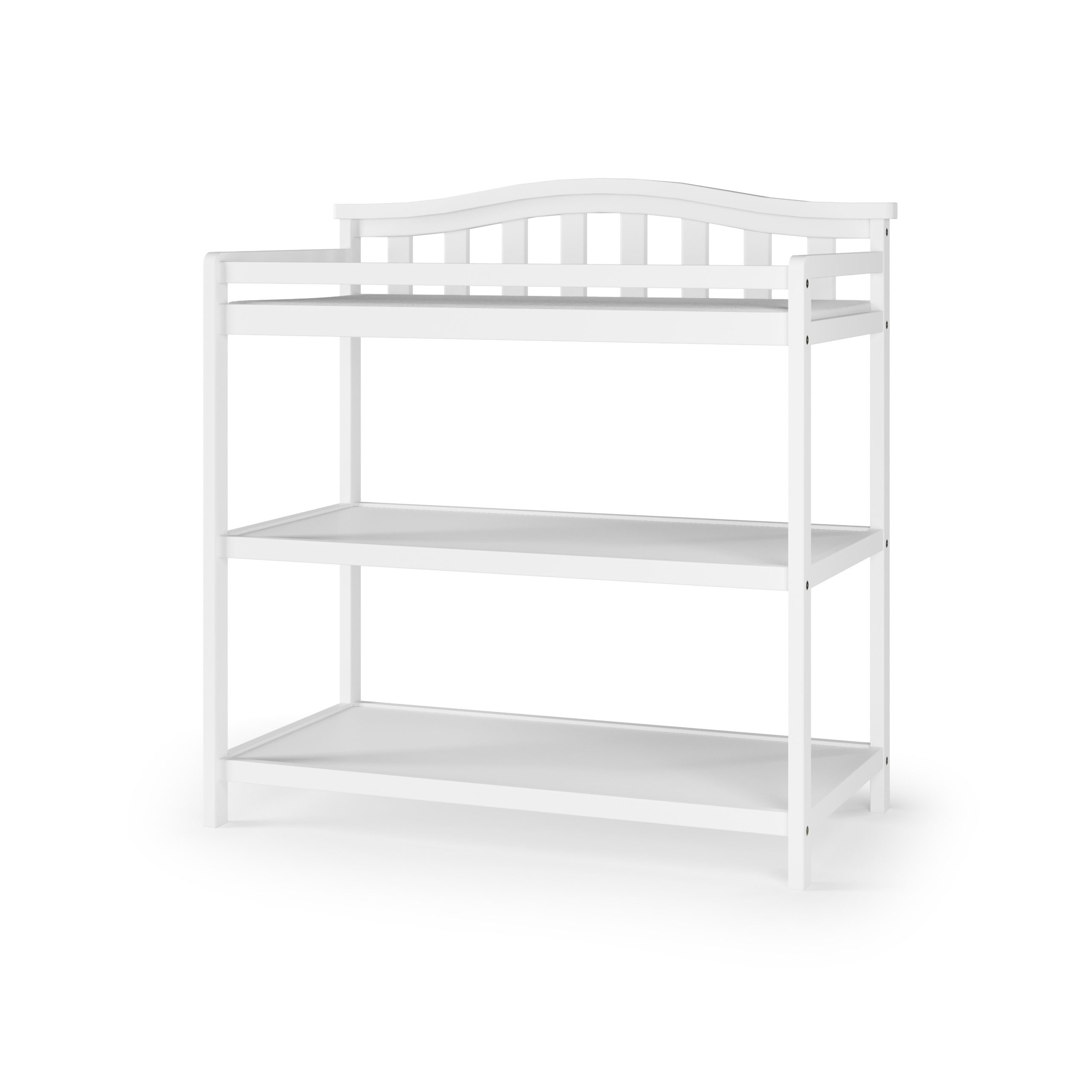 Arch Top Baby Changing Table. Matte White - Image 8