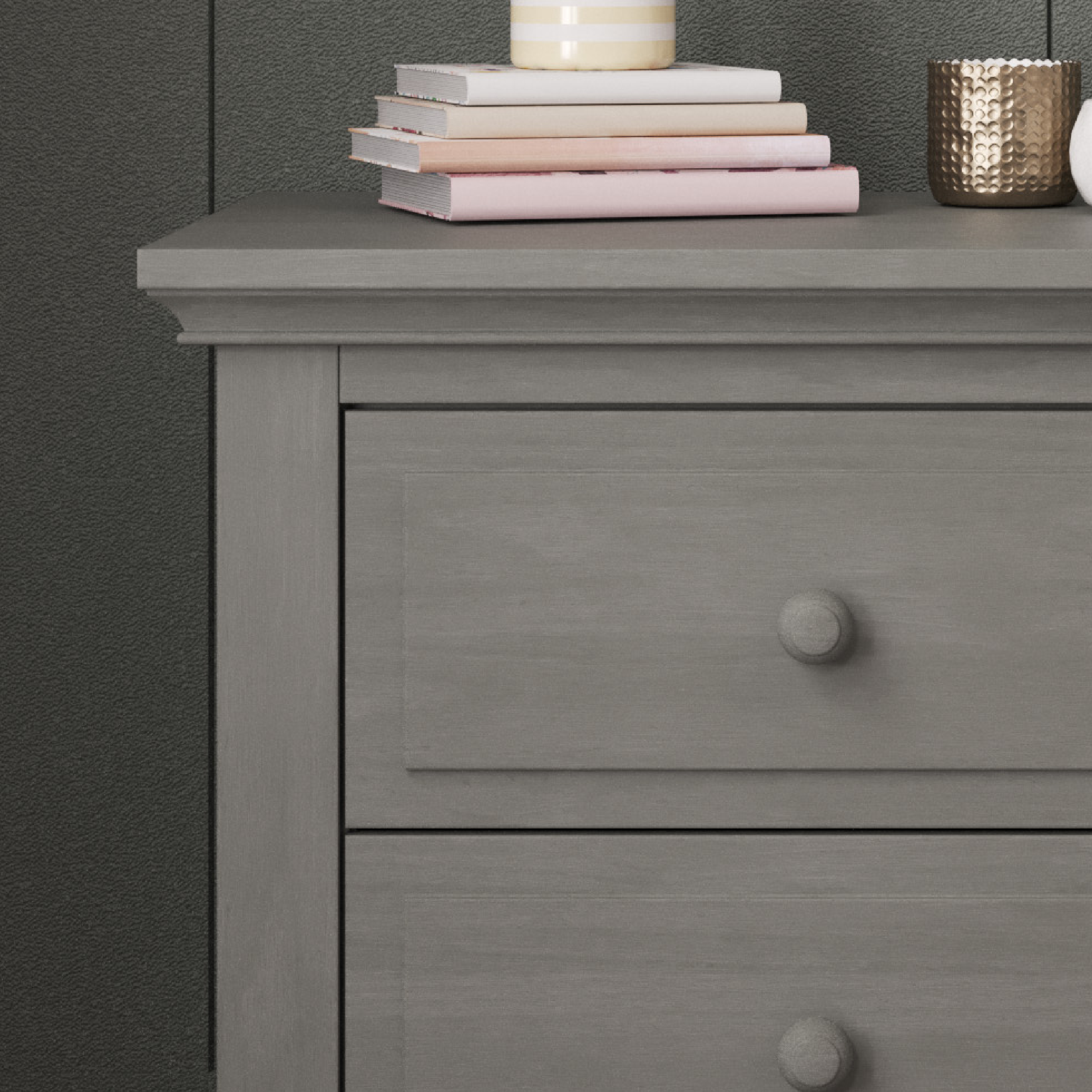 Jordyn Nightstand. Ready-to-Assemble. Lunar Gray - Image 3