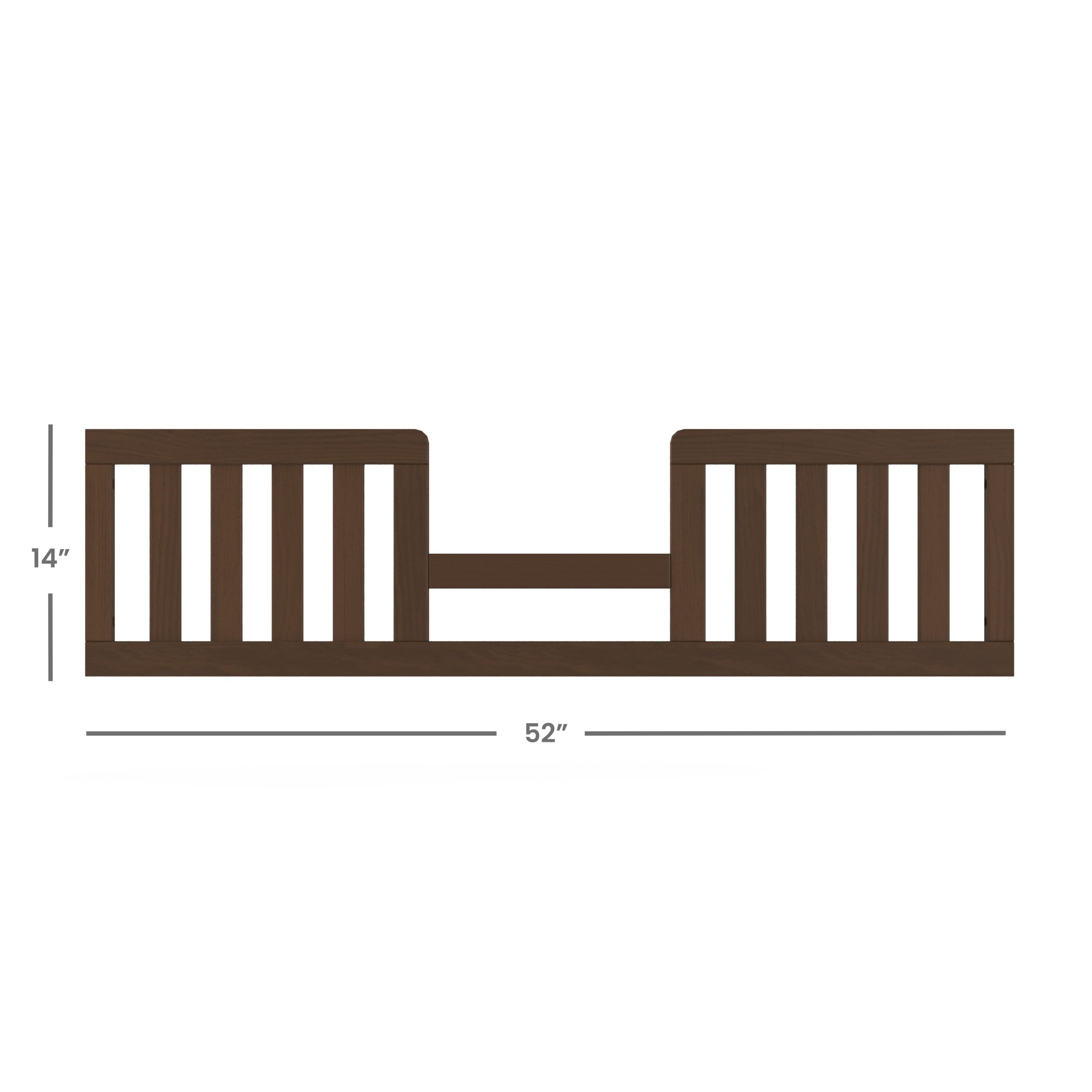 Toddler Guard Rail. Toasted Chestnut - Image 2