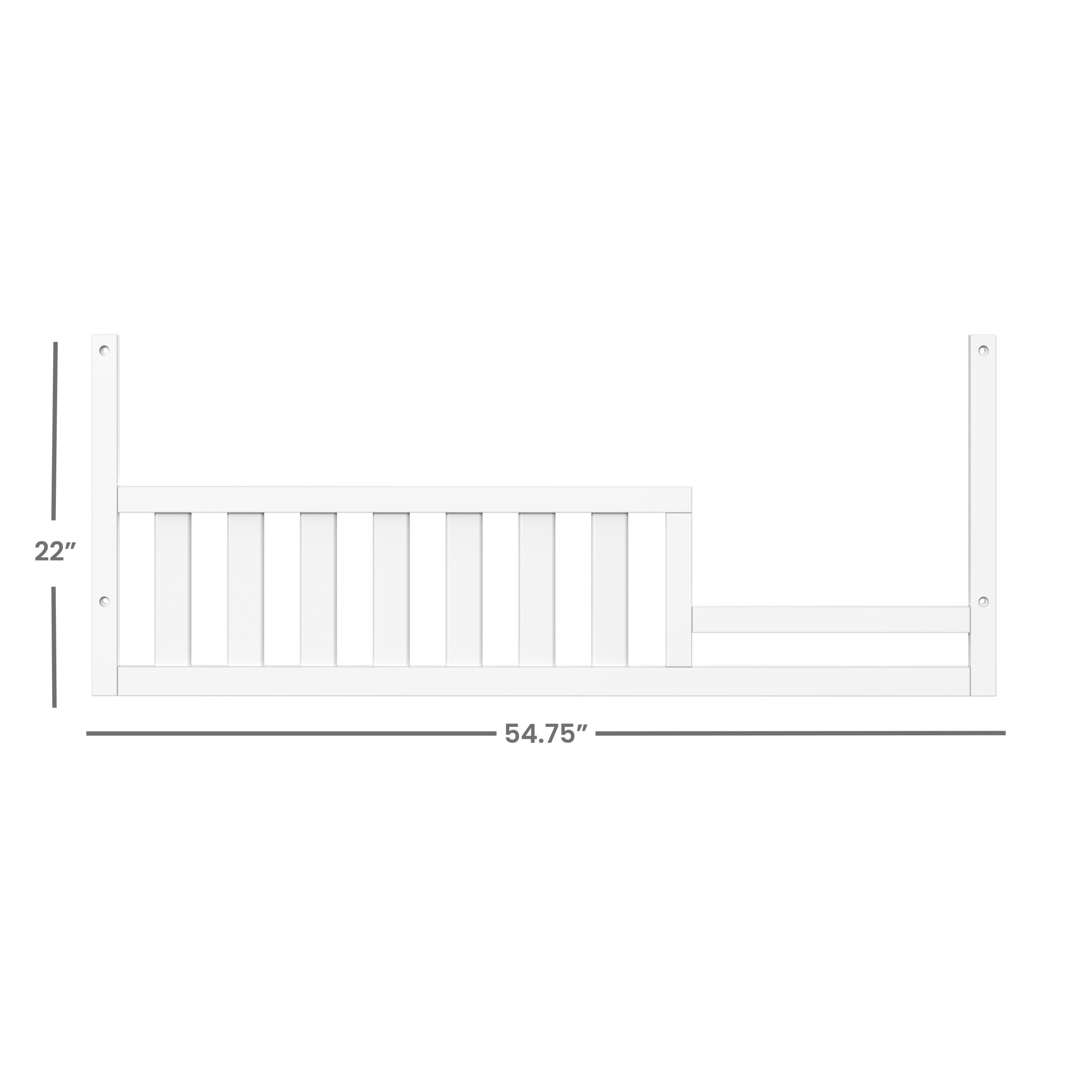 F09554 - Toddler Guard Rail - Matte White - Image 2
