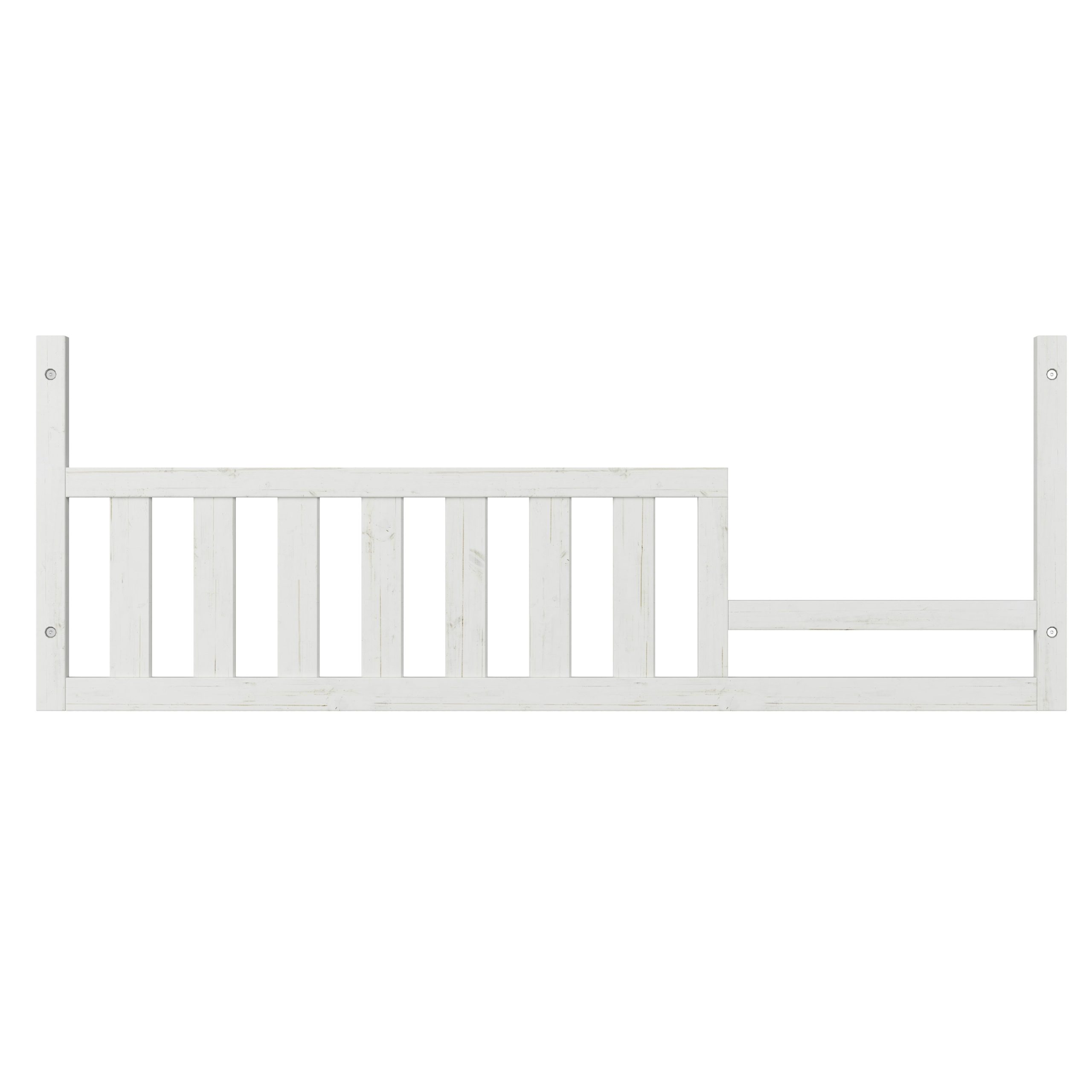 Toddler Guard Rail. White/Brown