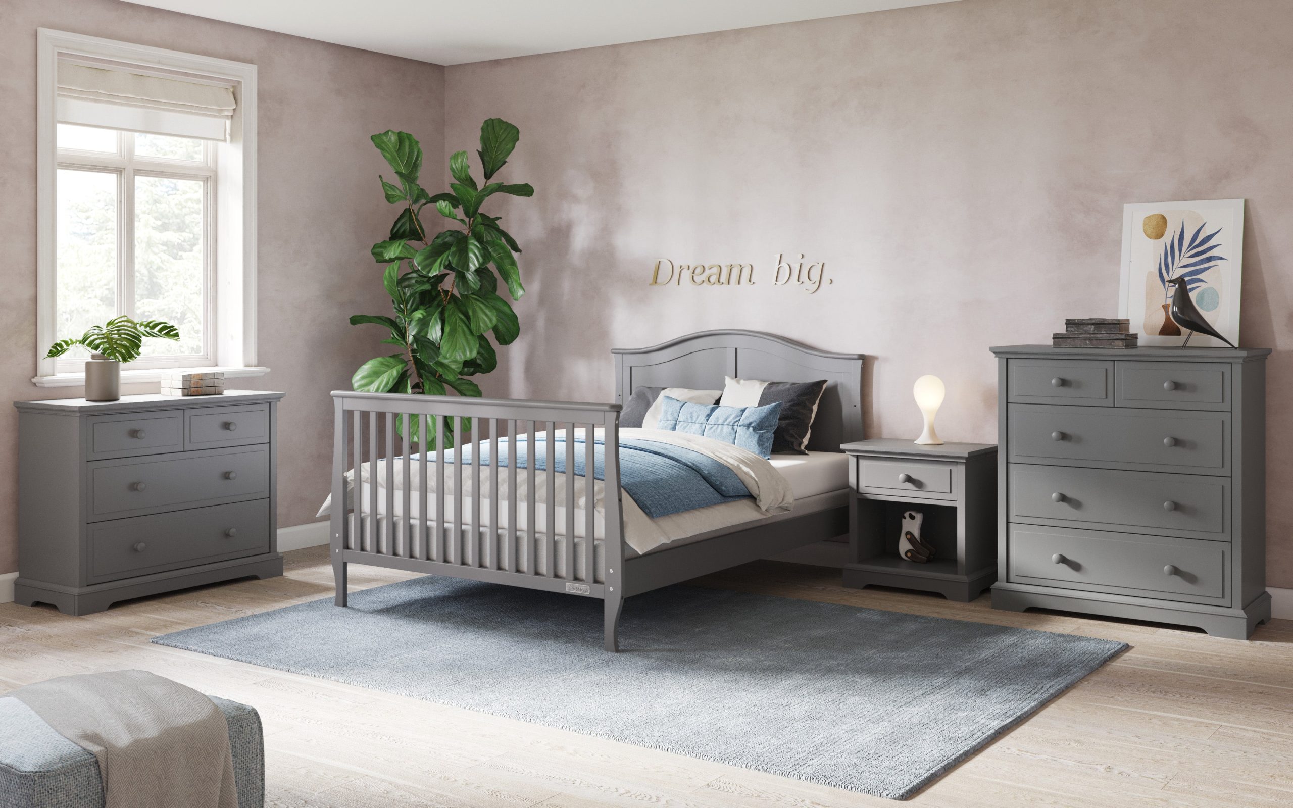F06454 - Full-Size Bed Rails. Cool Gray - Image 4