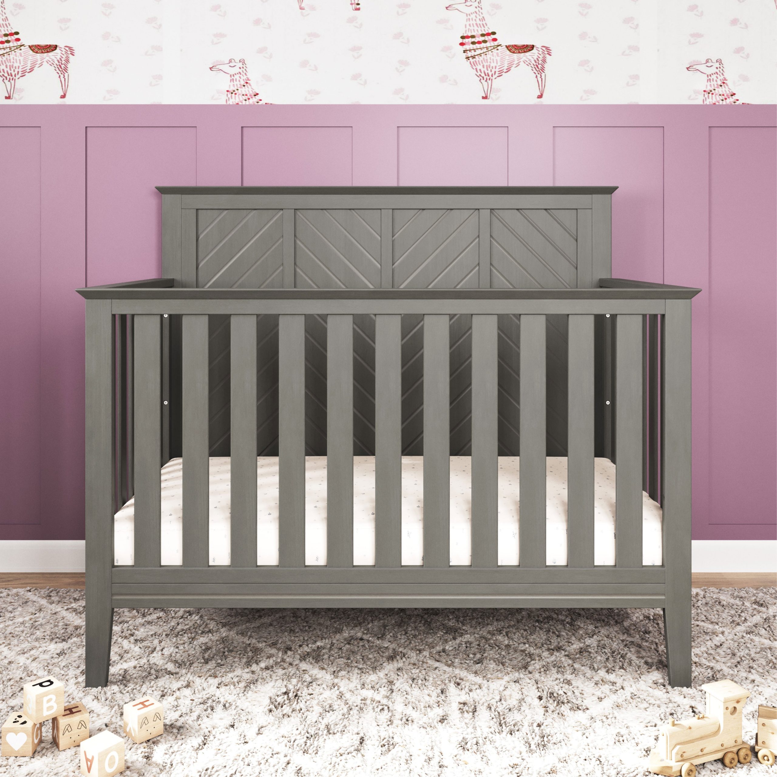 Atwood 4-in-1 Convertible Crib. Lunar Gray - Image 9