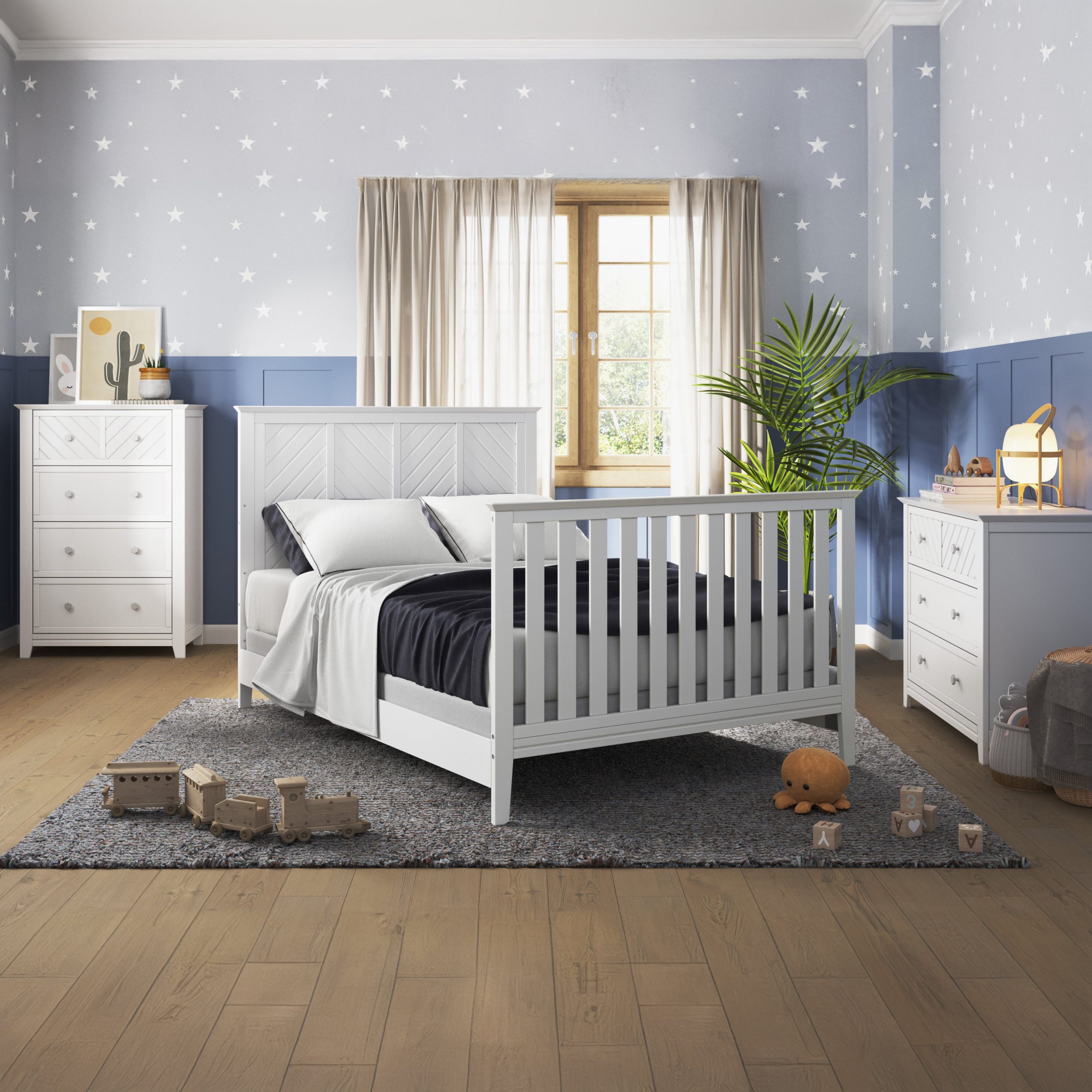 F06401 - Full-Size Bed Rails. Matte White - Image 24