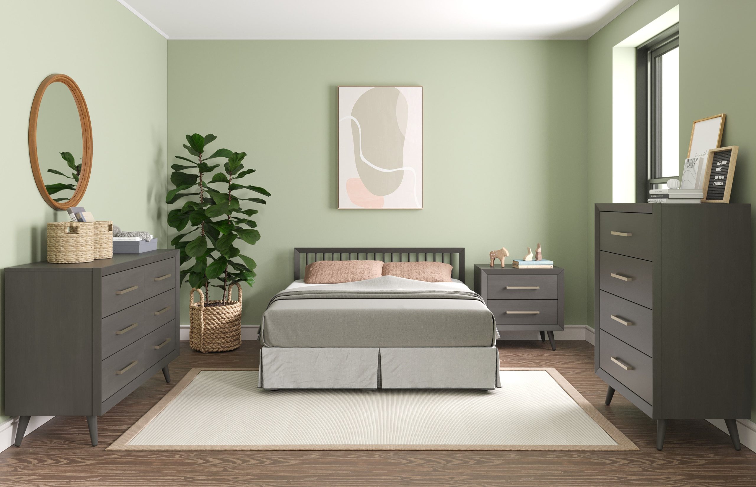 Cranbrook 4-in-1 Convertible Crib. Lunar Gray - Image 5