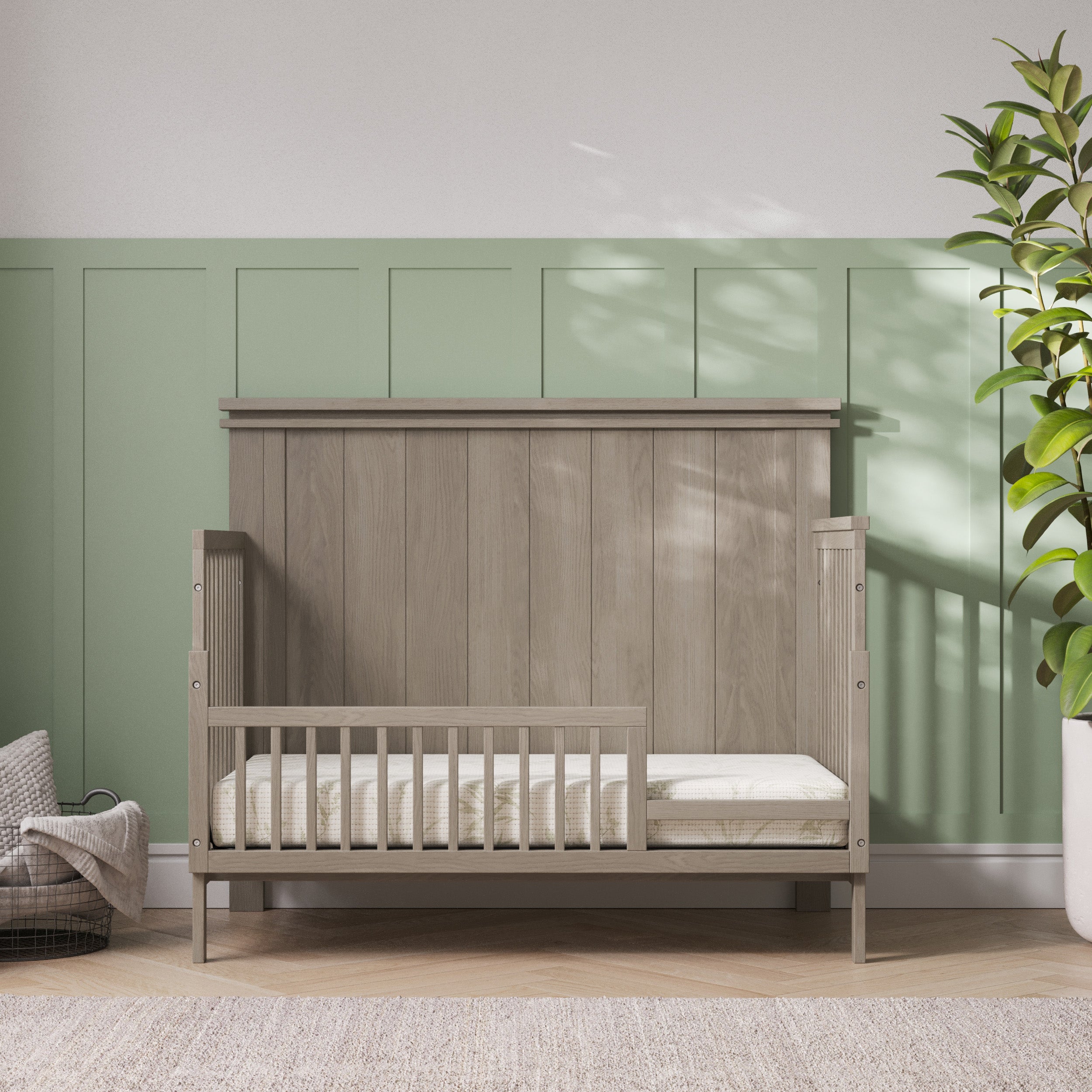 Denman 4-in-1 Convertible Crib. Crescent Gray - Image 10