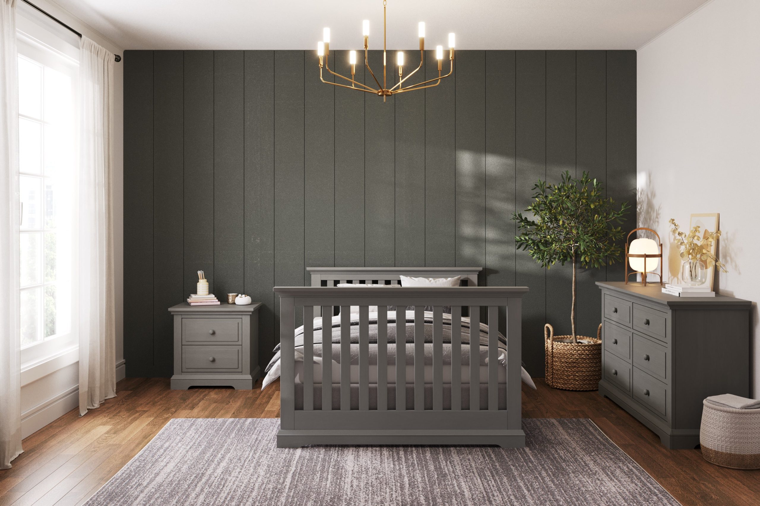 Jordyn Nightstand. Ready-to-Assemble. Lunar Gray - Image 11