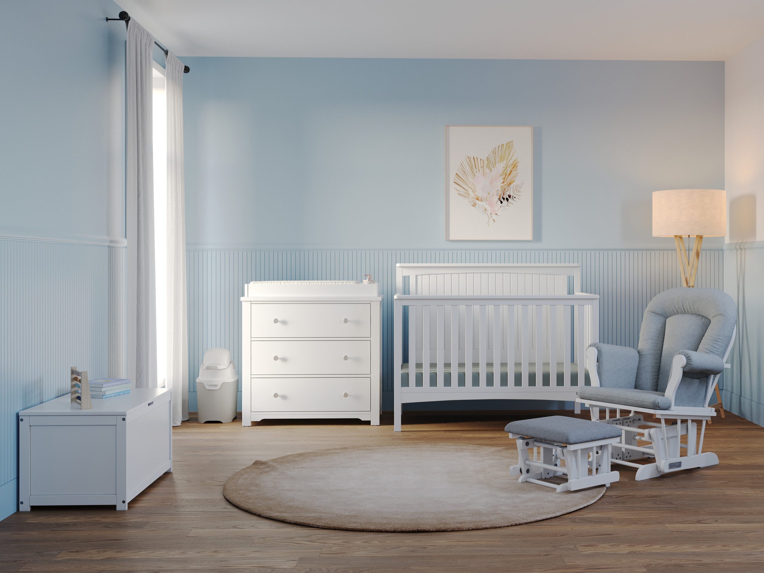 Scout 4-in-1 Convertible Crib. Matte White - Image 2