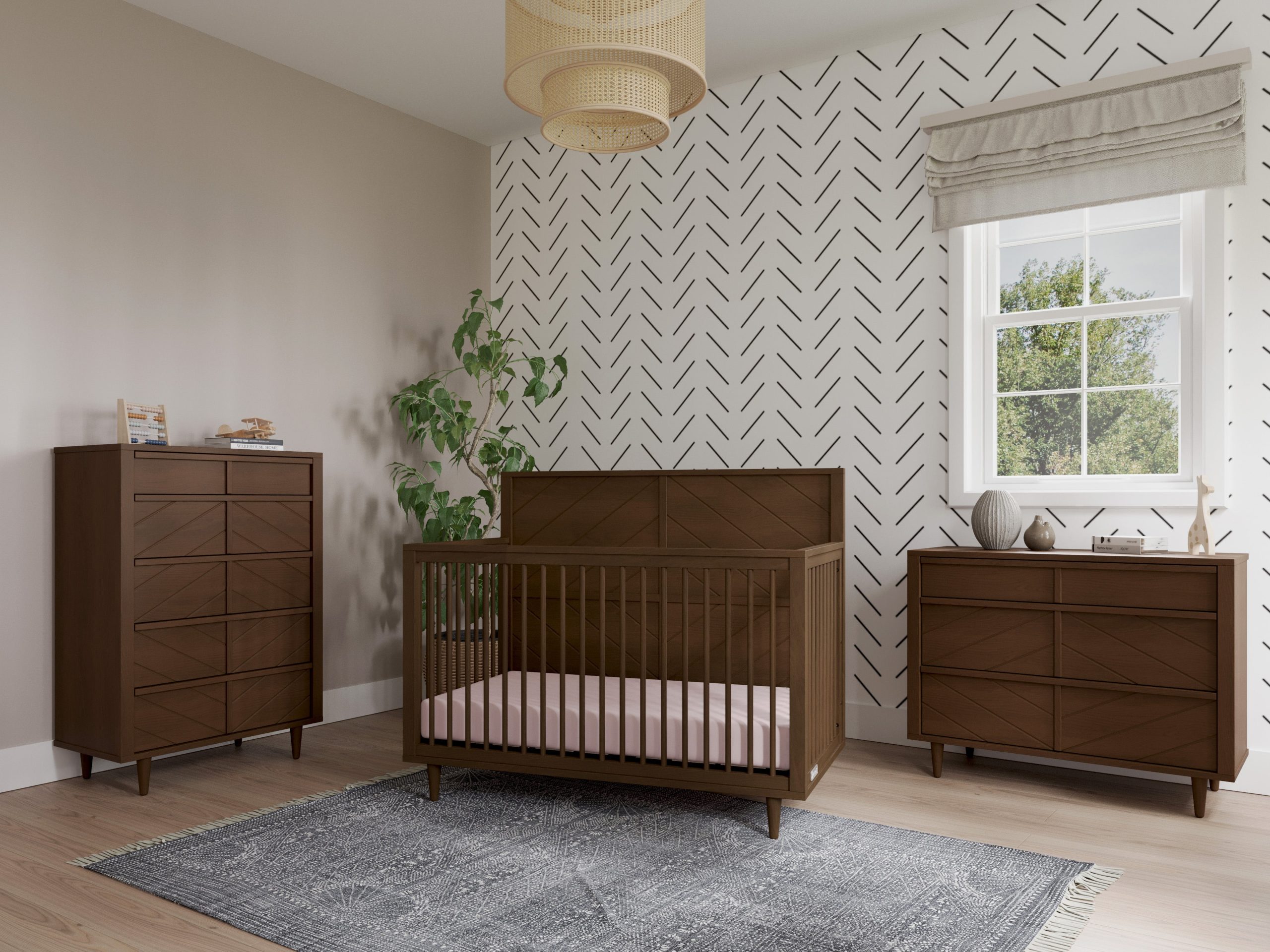 Surrey Hill 4-in-1 Convertible Crib. Toasted Chestnut - Image 2