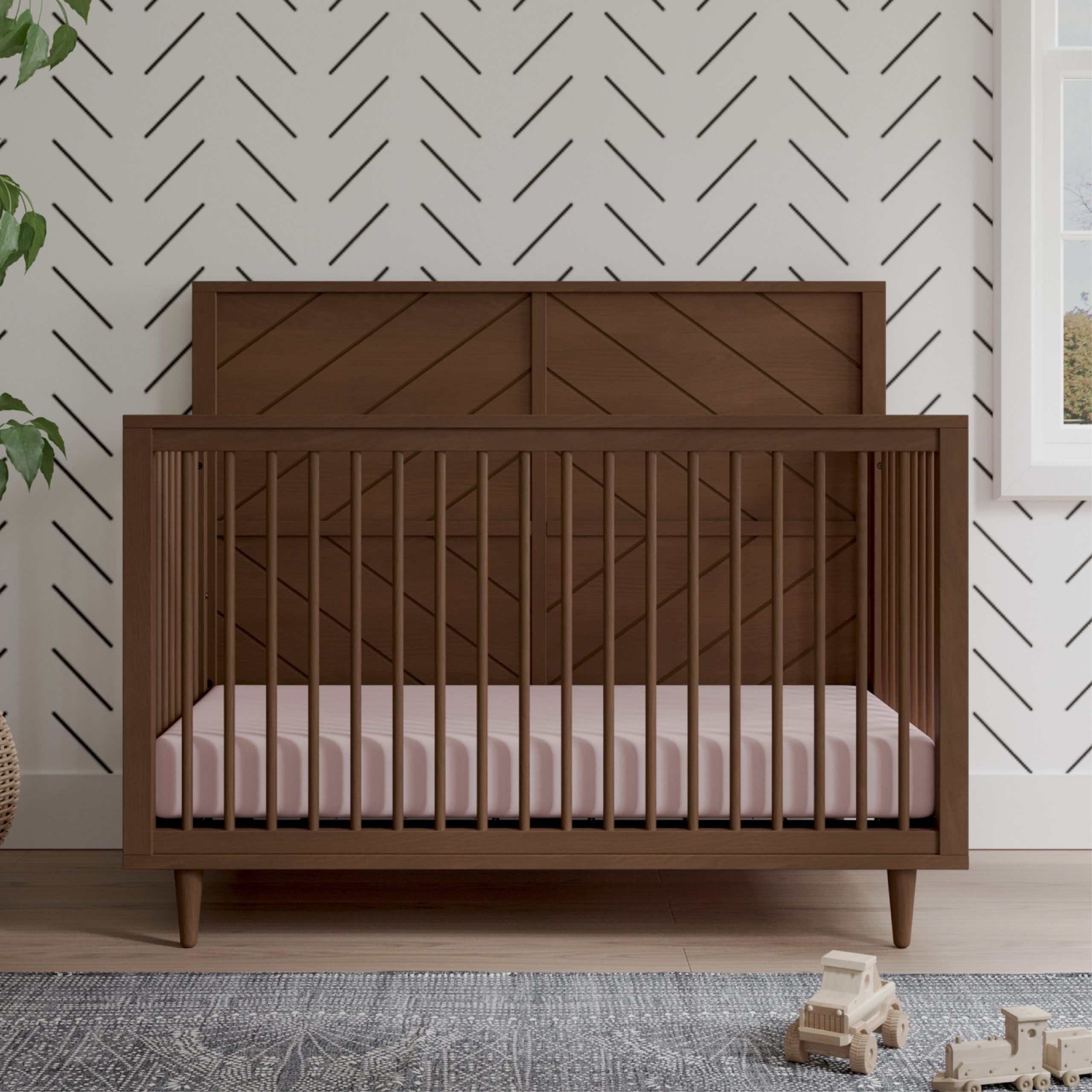 Surrey Hill 4-in-1 Convertible Crib. Toasted Chestnut - Image 9