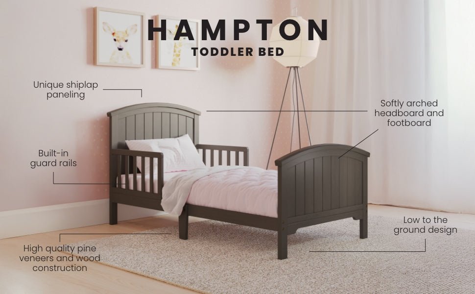 Hampton Toddler Bed. Dapper Gray - Image 18