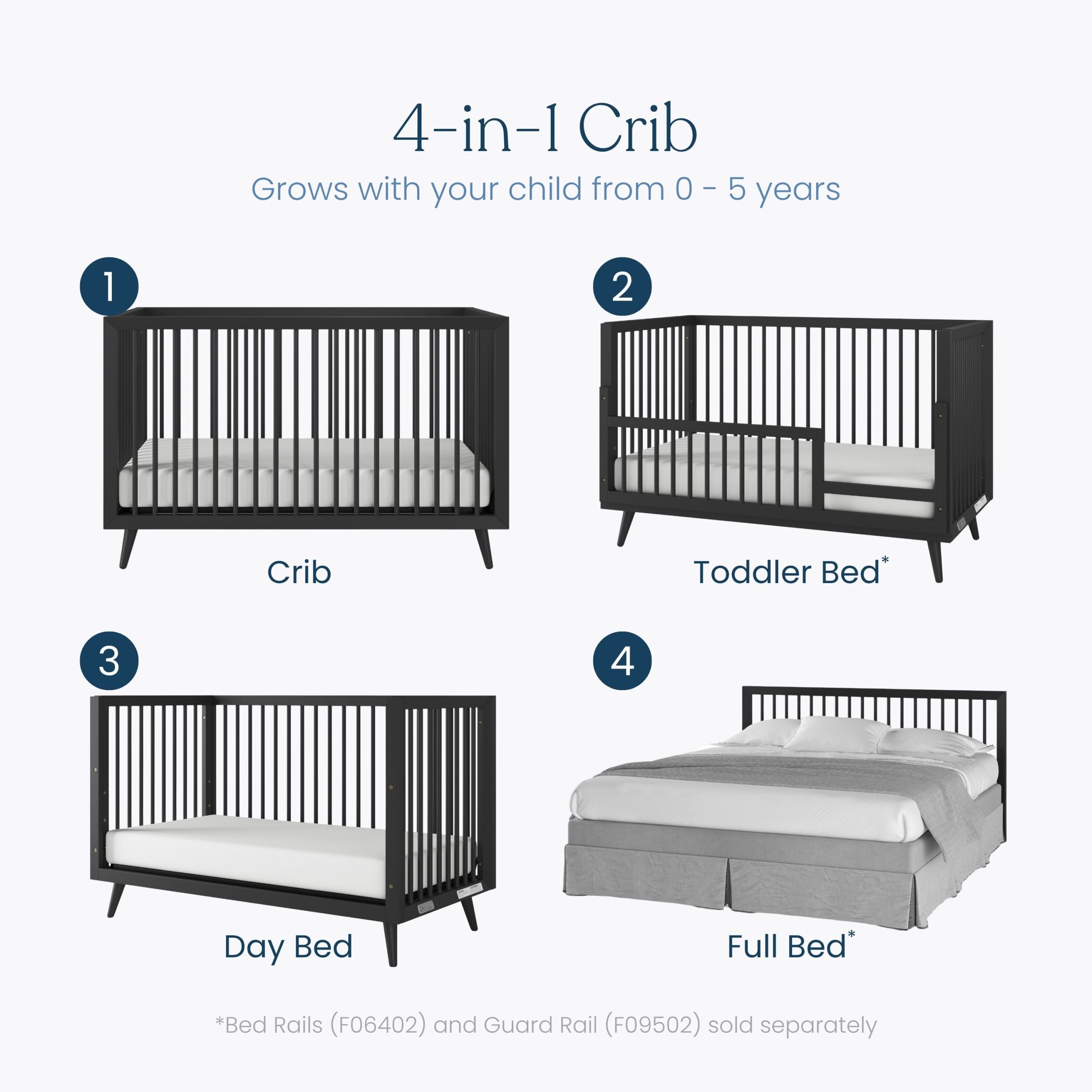 Cranbrook 2 Piece Nursery Set with Crib and Dresser - Image 3