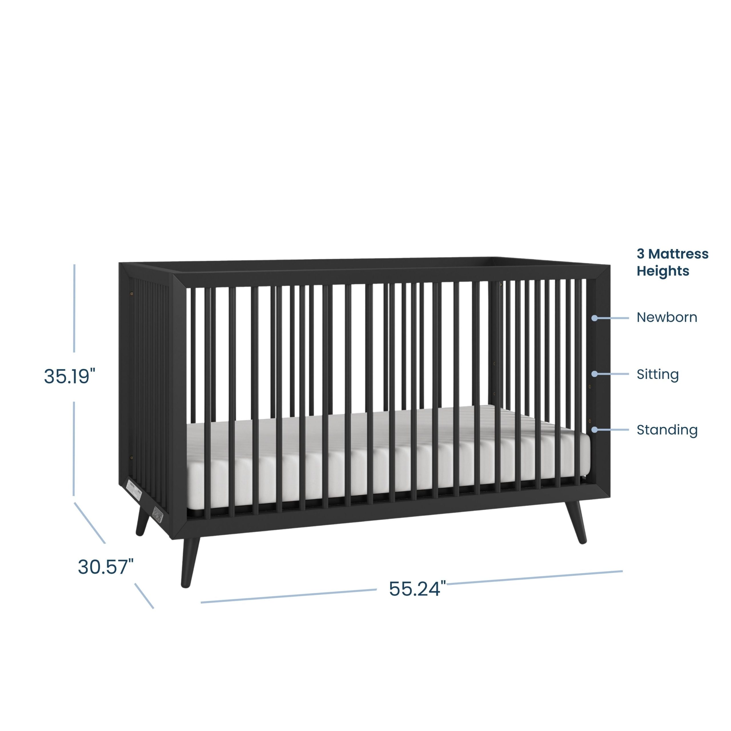 Cranbrook 2 Piece Nursery Set with Crib and Dresser - Image 2