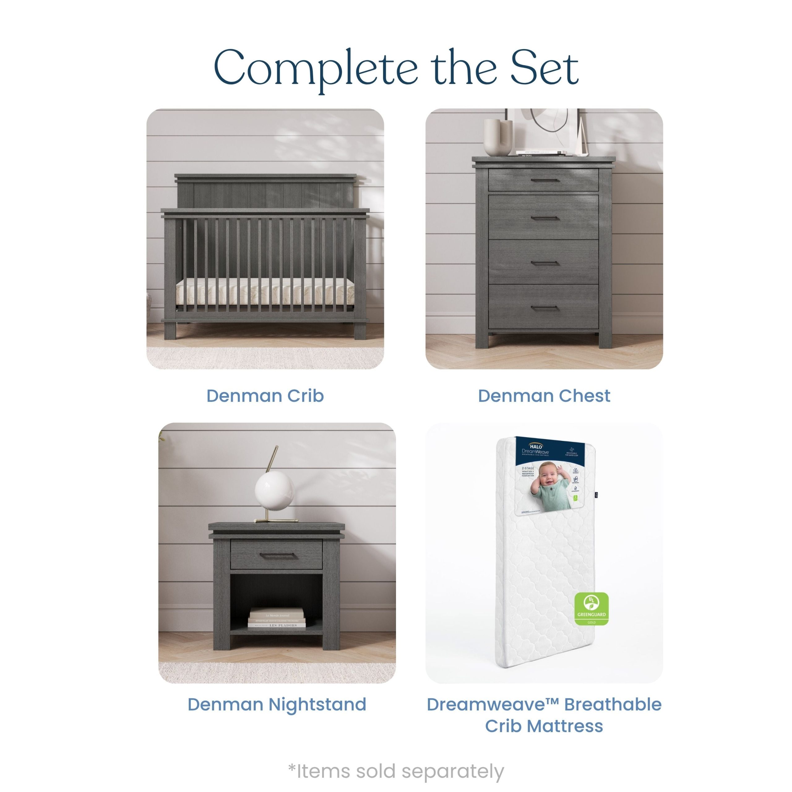 Denman 4 Drawer Chest. Midnight Gray - Image 6