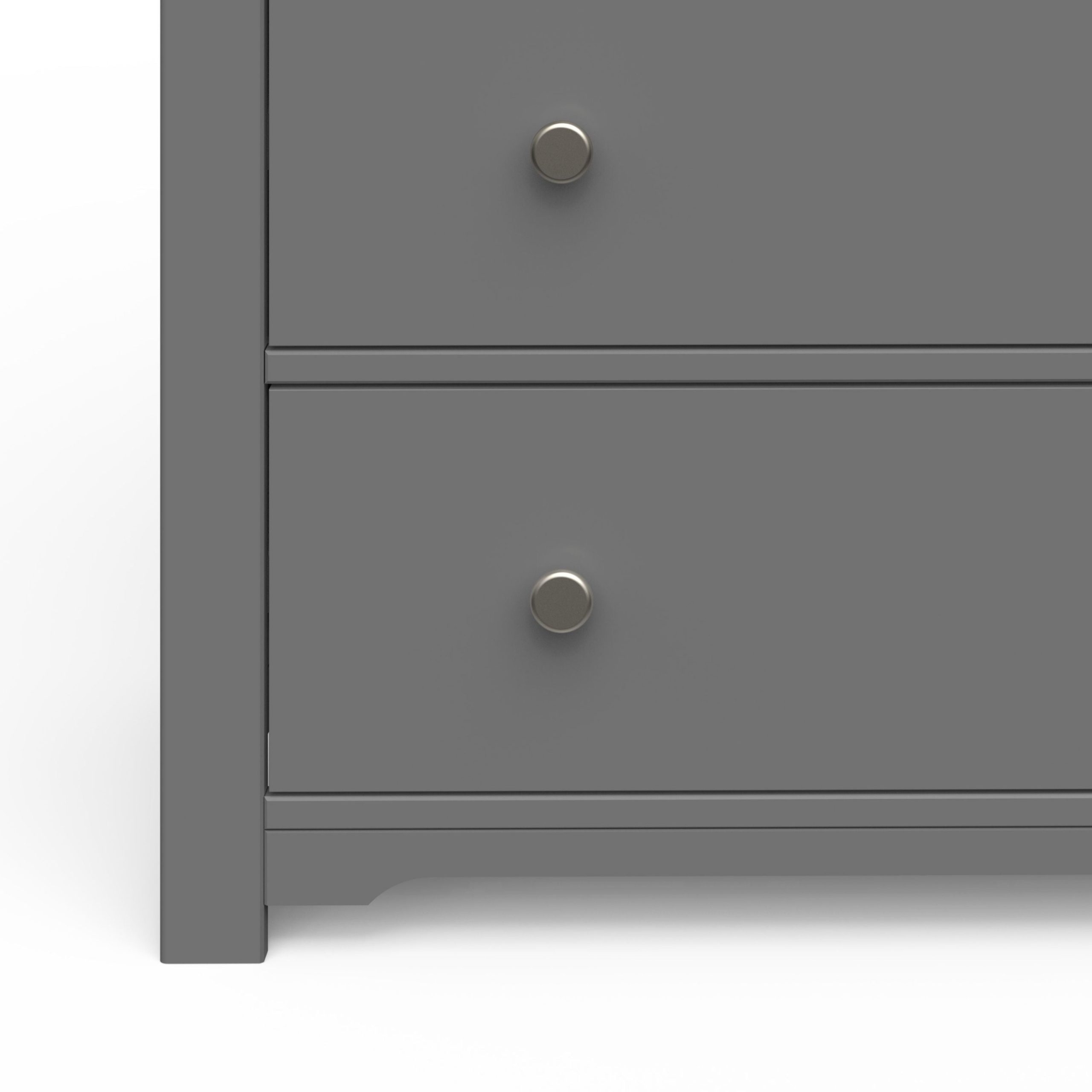 Harmony 3-Drawer Dresser with Changing Table Topper. Cool Gray - Image 4