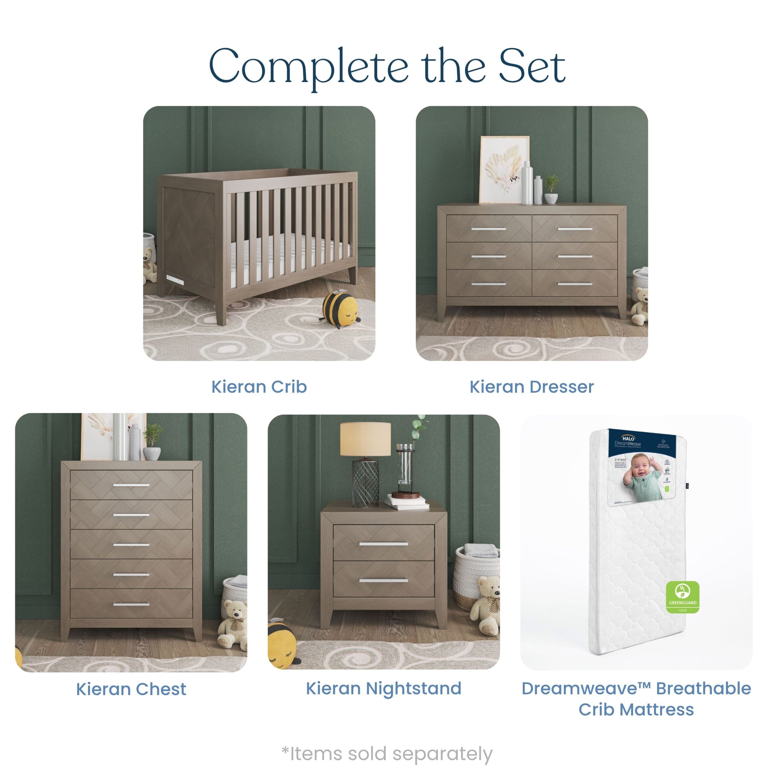 Kieran 5-Drawer Chest. Crescent Gray - Image 7