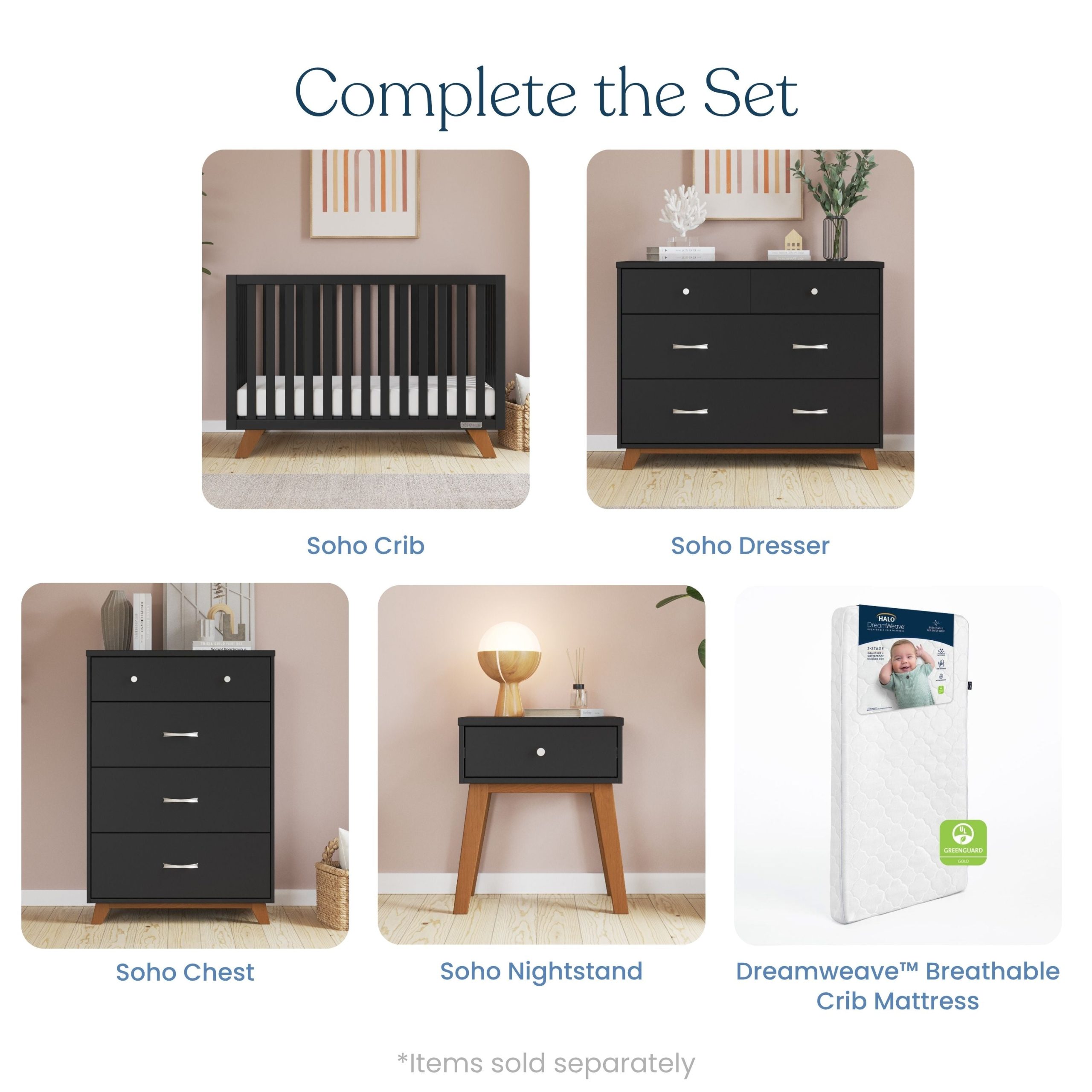 Soho 4 Drawer Chest. Ebony - Image 5