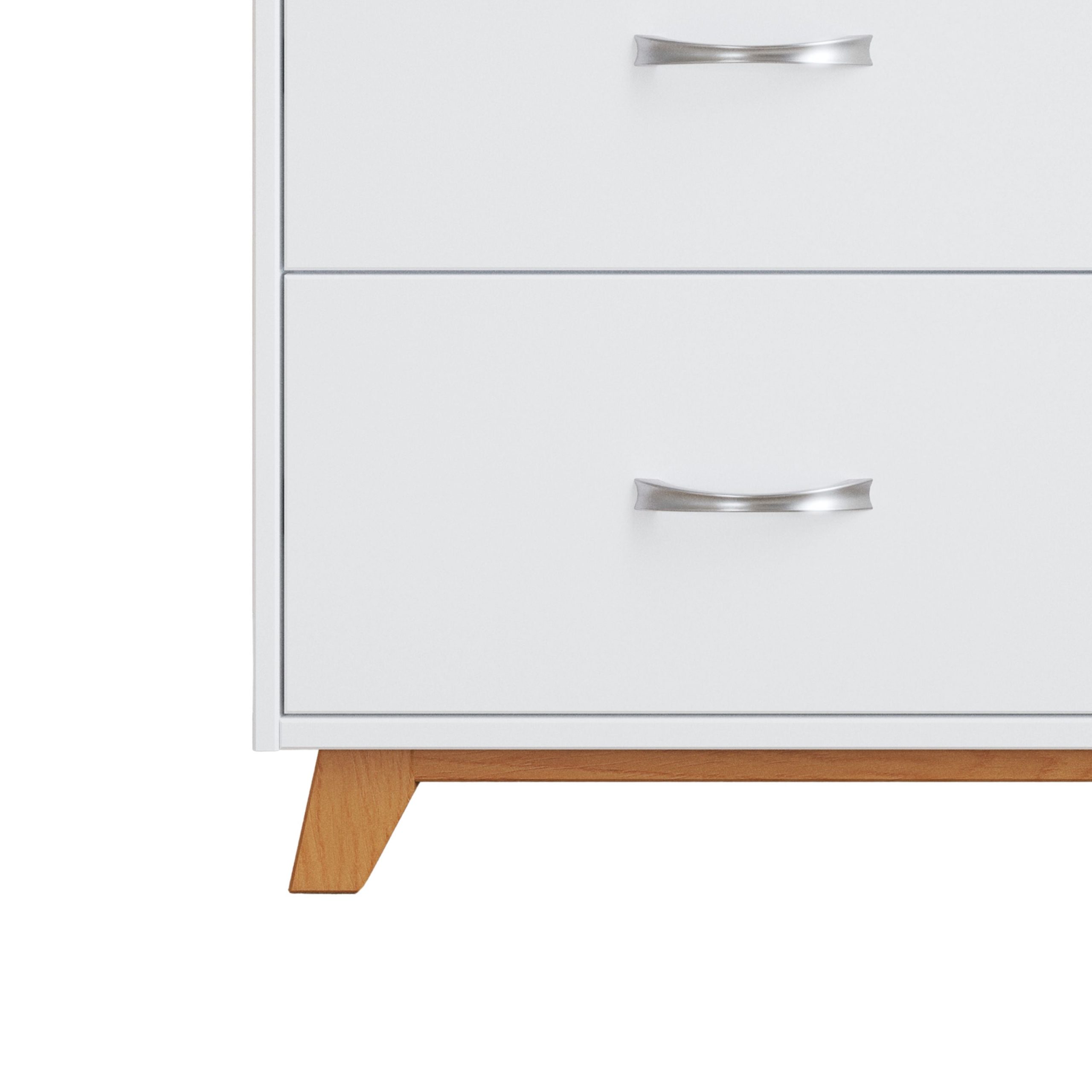 Soho 3-Drawer Dresser. White/Natural - Image 5