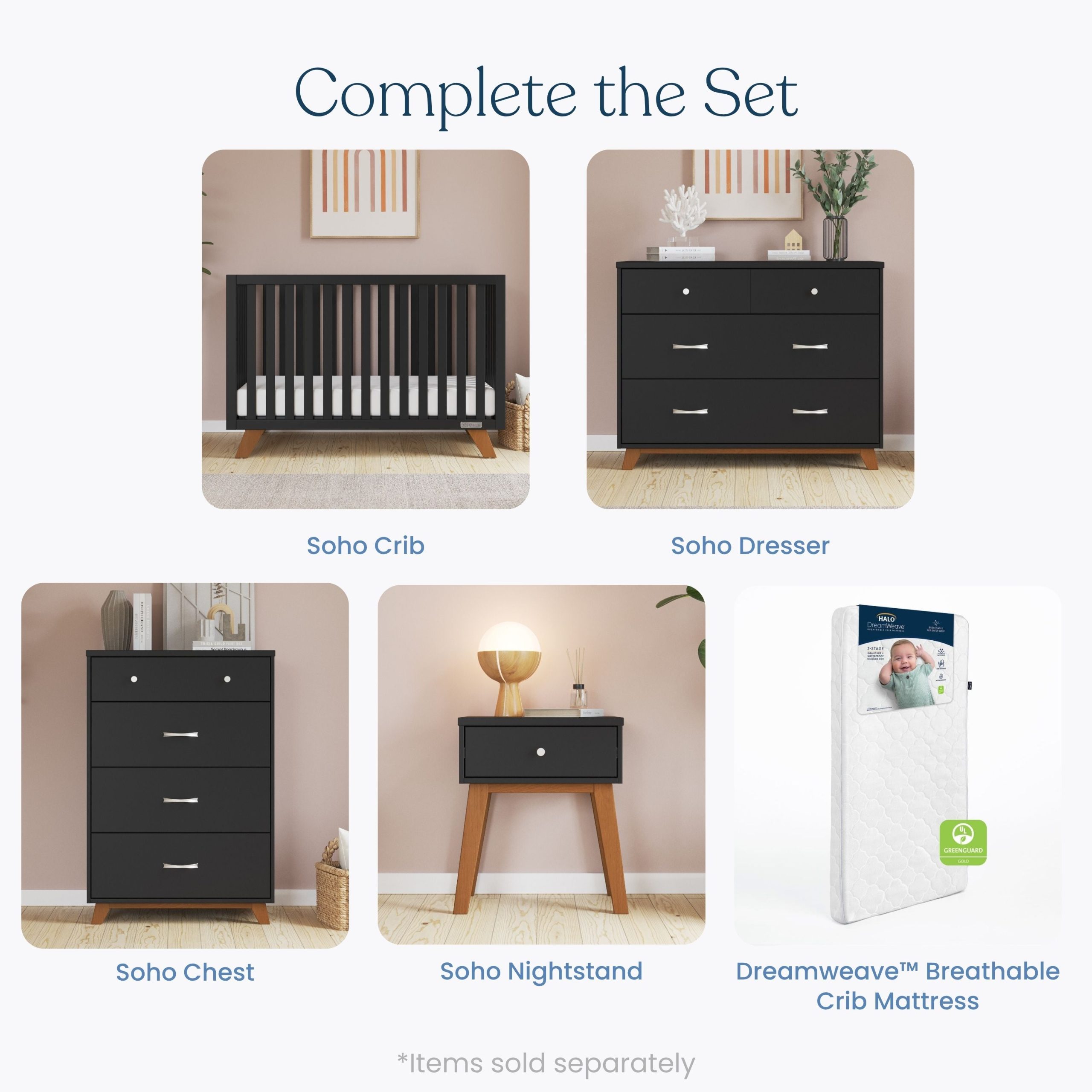 Soho 3-Drawer Dresser. Ebony - Image 6