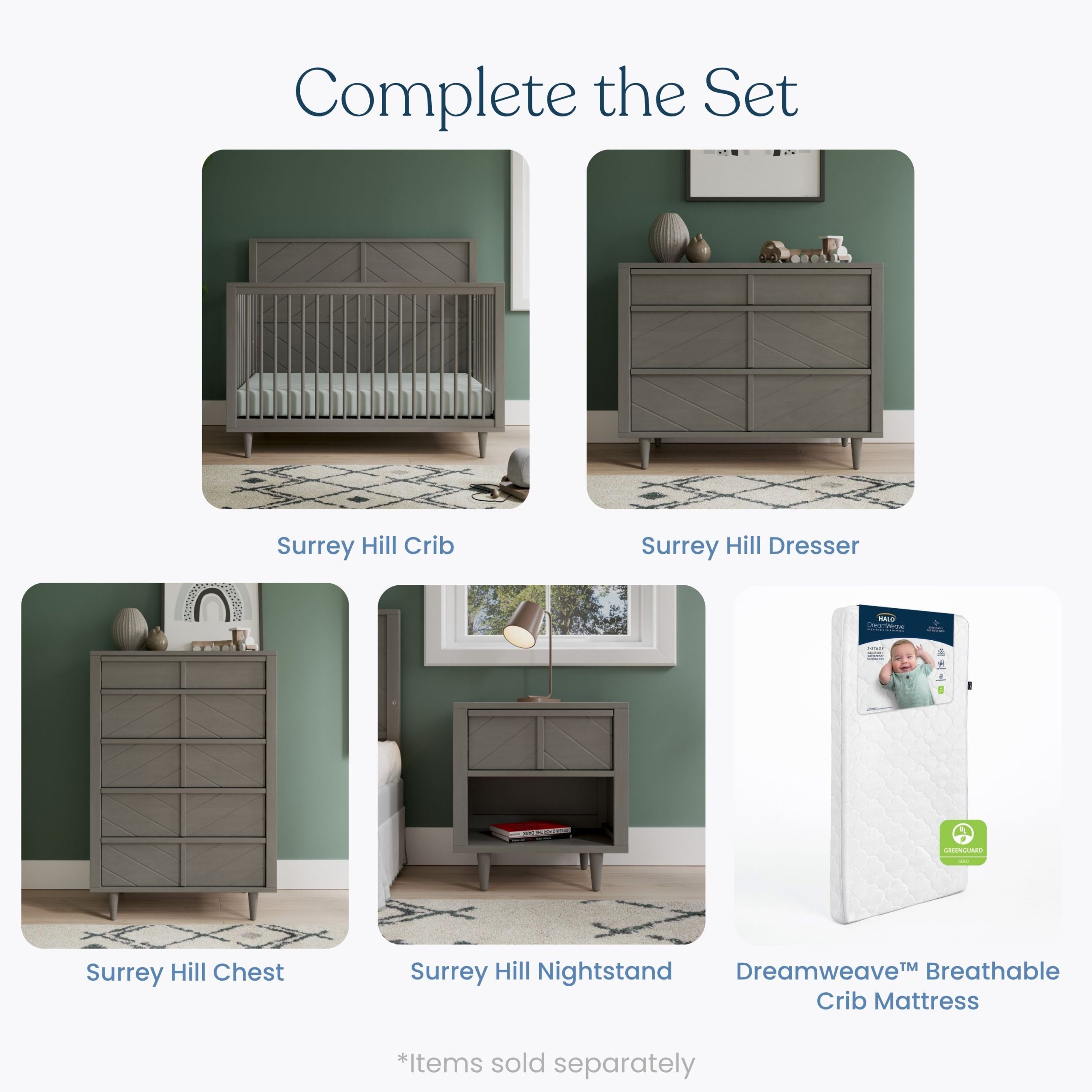 Surrey Hill 3 Drawer Dresser. Lunar Gray - Image 6