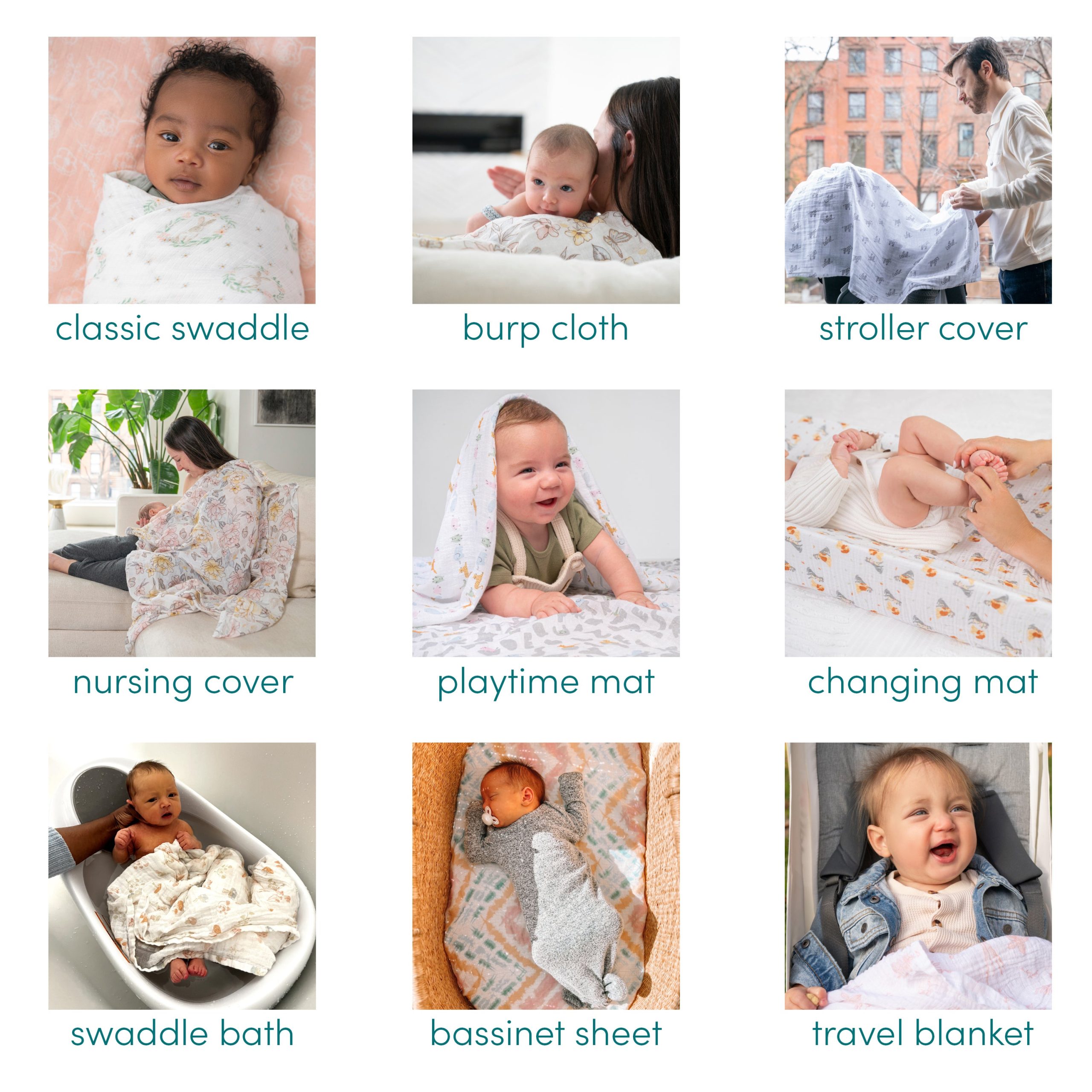Disney™ essentials cotton muslin swaddle blanket 4 pack - Image 5