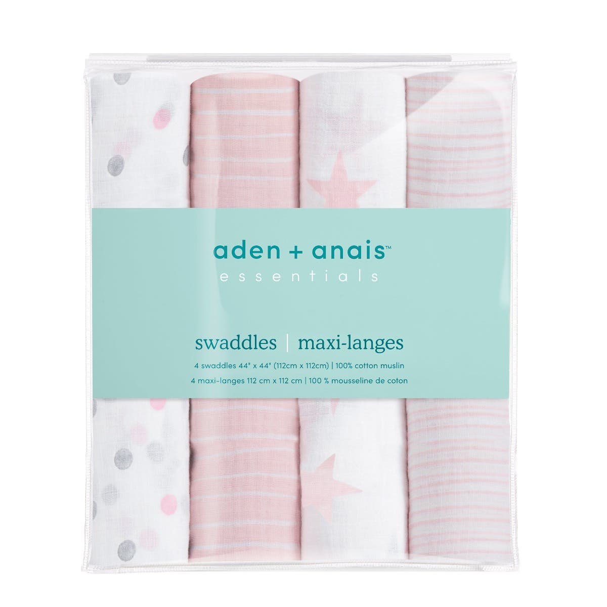 essentials cotton muslin swaddle blanket 4 pack - Image 8