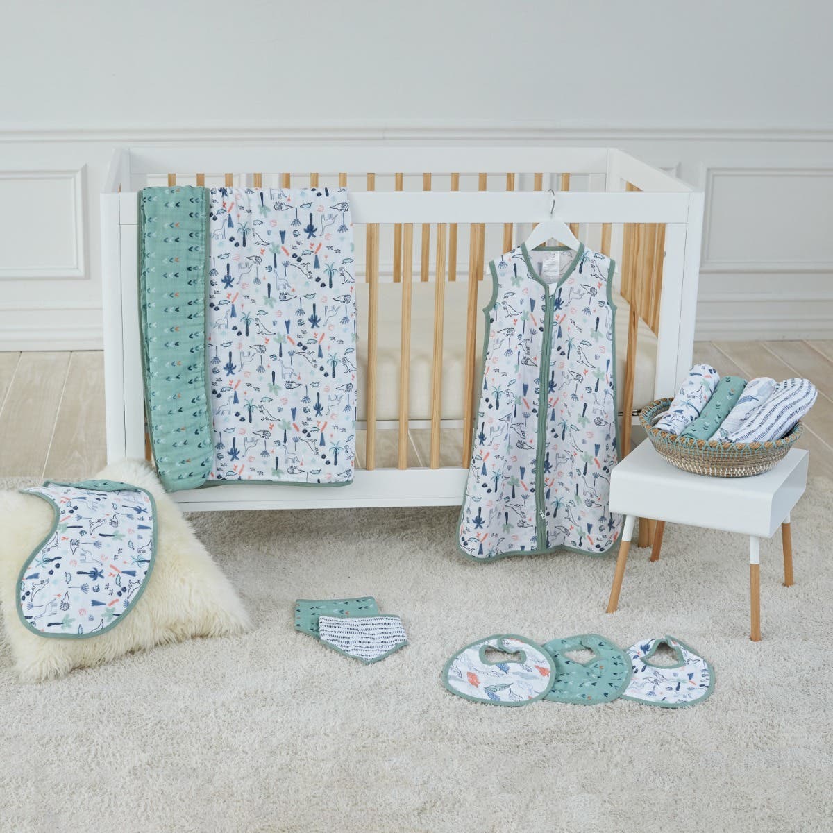 essentials cotton muslin swaddle blanket 4 pack - Image 3