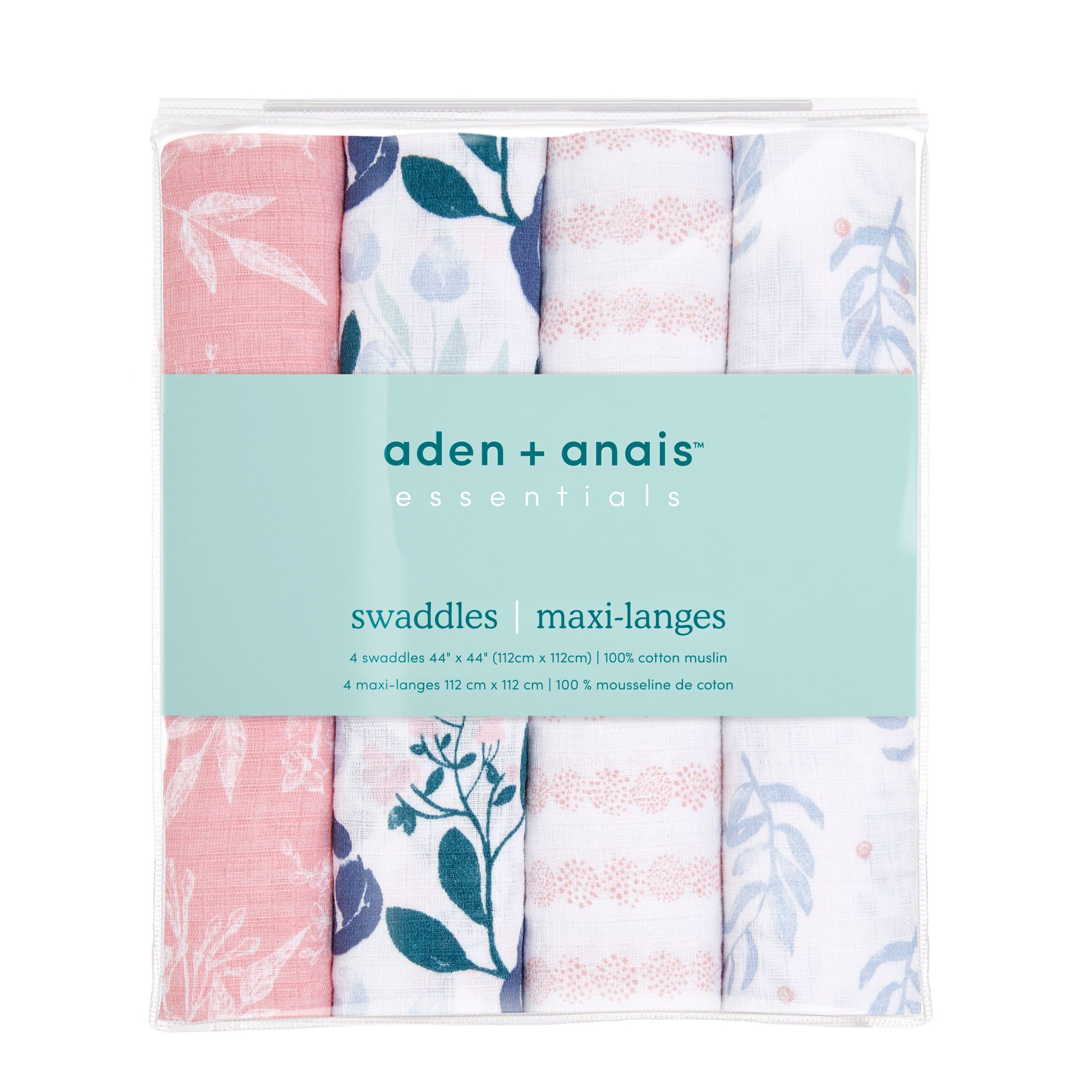 essentials cotton muslin swaddle blanket 4 pack - Image 5