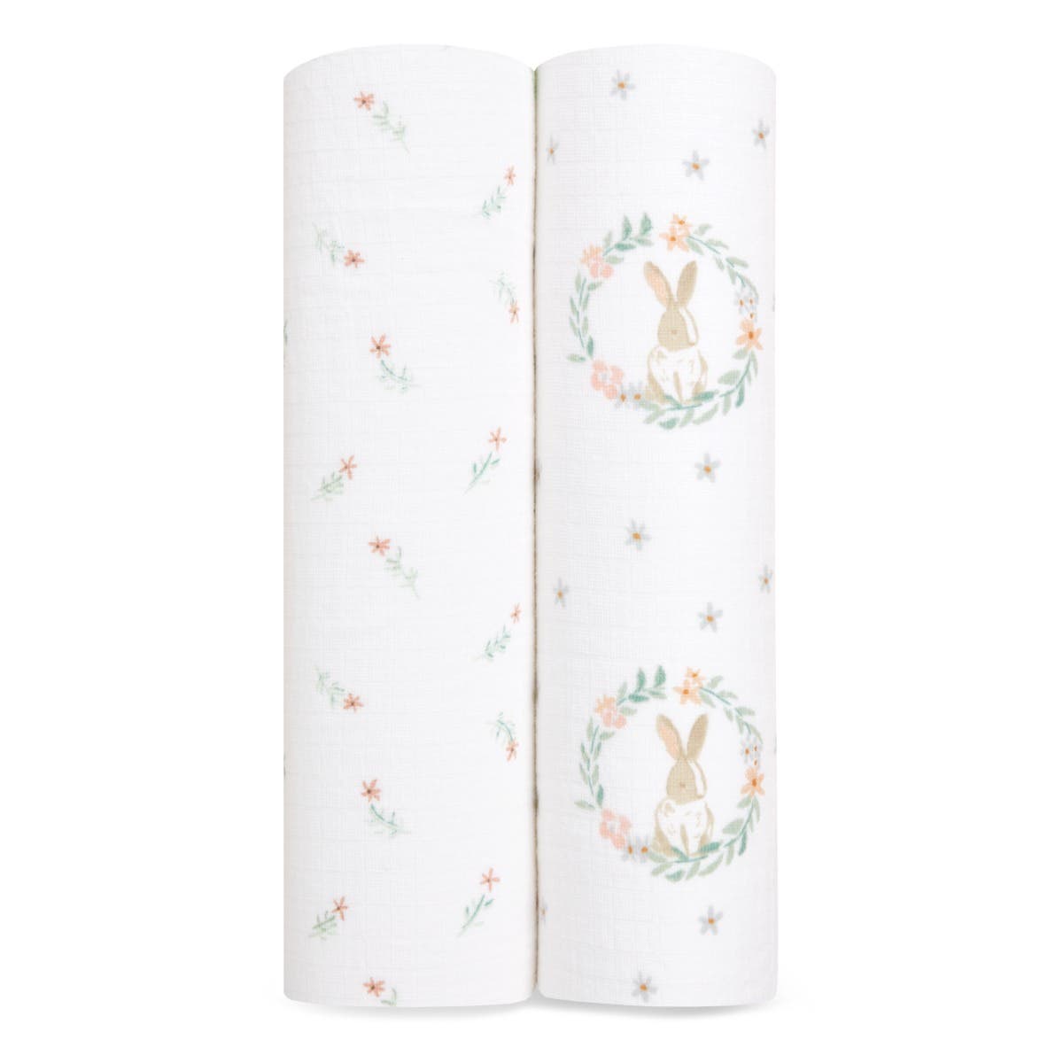 essentials cotton muslin swaddle blanket 2 pack