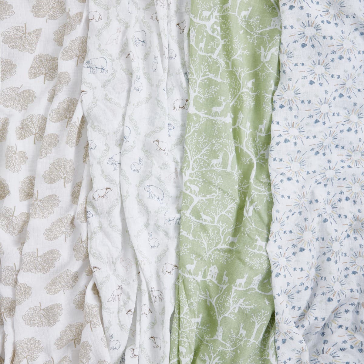 essentials cotton muslin swaddle blanket 4 pack - Image 4