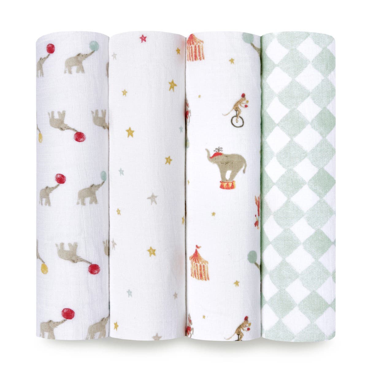 essentials cotton muslin swaddle blanket 4 pack