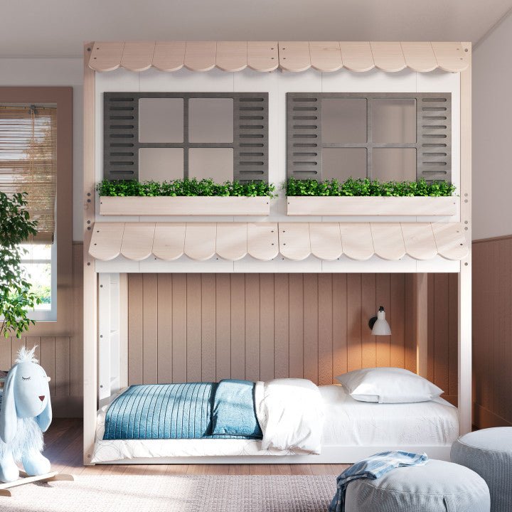 Garden Cottage Twin over Twin Bunk Bed
