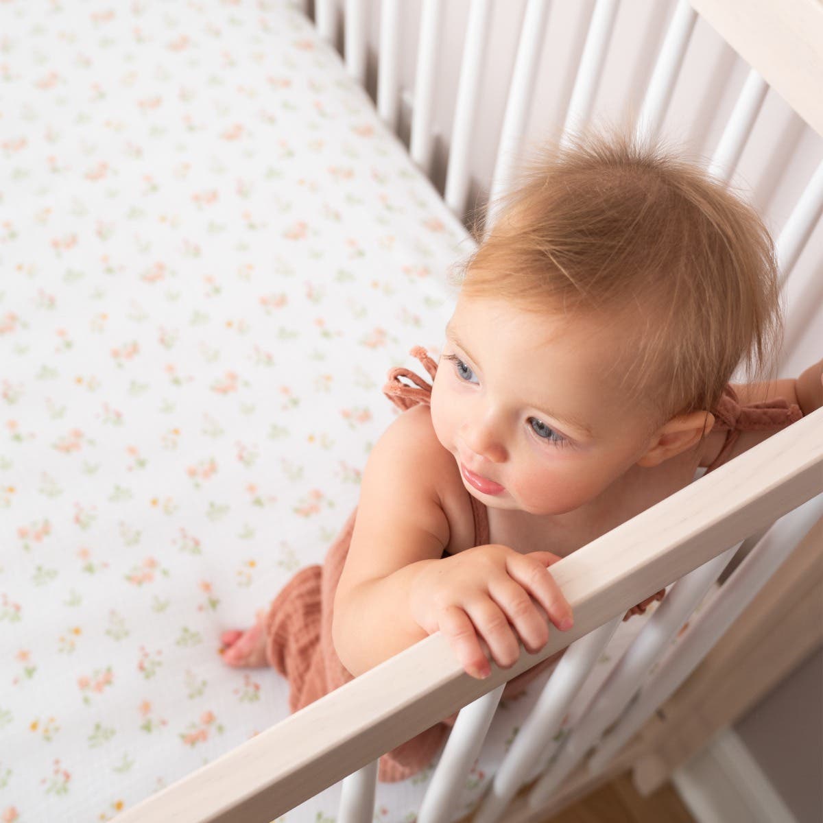 essentials cotton muslin crib sheet - Image 3